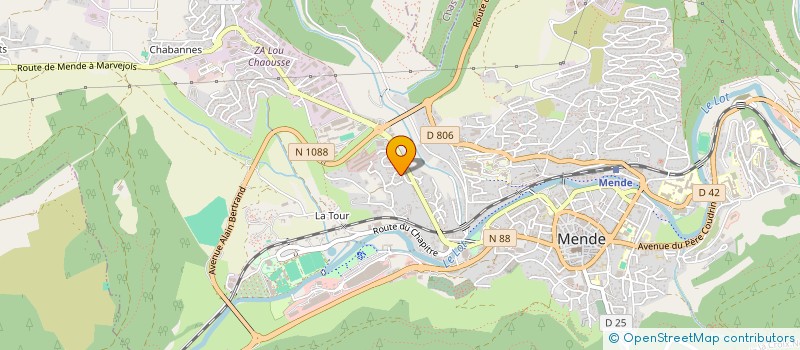 localisation de l'entreprise MONSIEUR GERARD TEISSIER  MENDE