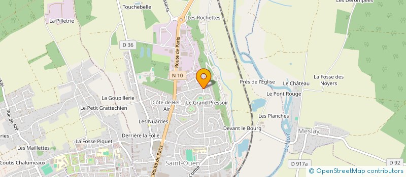 localisation de l'entreprise MONSIEUR GERARD TERRIER  SAINT-OUEN