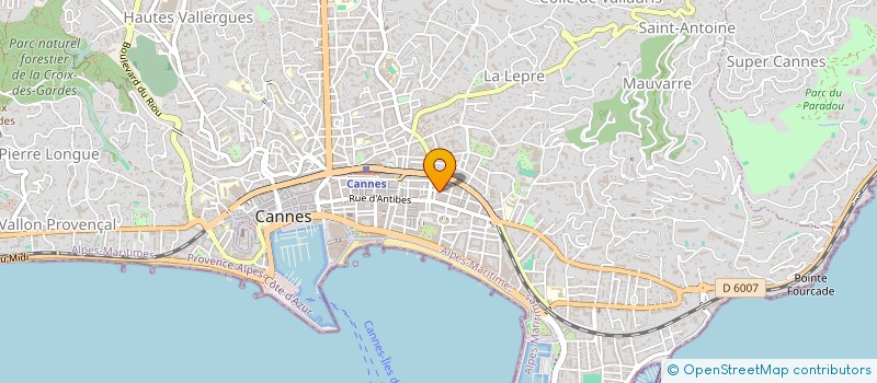 localisation de l'entreprise MONSIEUR GERARD TESSARO à CANNES