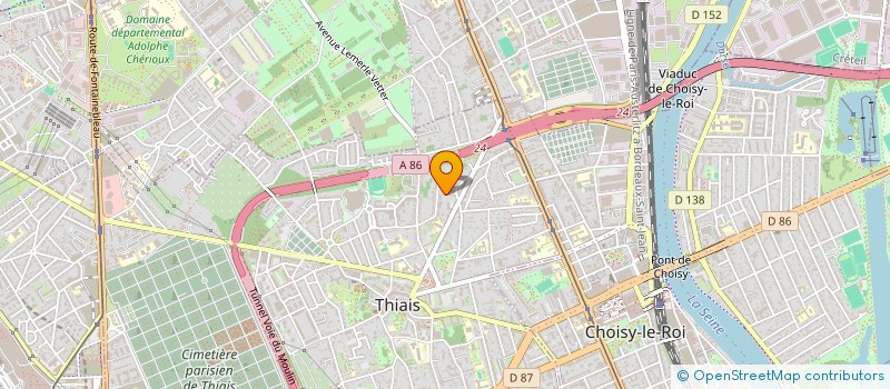 localisation de l'entreprise MONSIEUR GERARD TESSIER  THIAIS