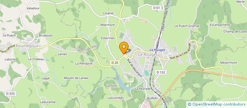 localisation de l'entreprise MONSIEUR GERARD TEULADE à SANSAC-DE-MARMIESSE