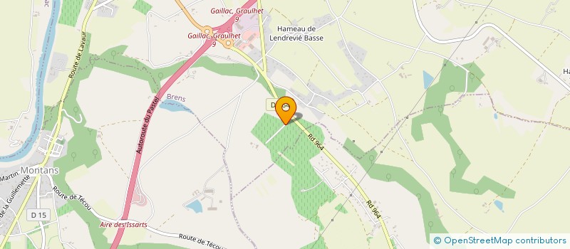 localisation de l'entreprise MONSIEUR GERARD TEULIER  BRENS