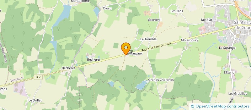 localisation de l'entreprise MONSIEUR GERARD THENOZ  SAINT-TRIVIER-DE-COURTES