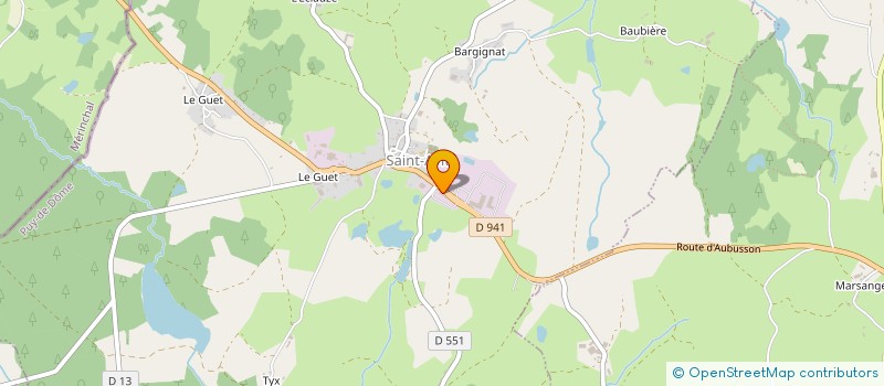 localisation de l'entreprise MONSIEUR GERARD THIALLIER  PONTAUMUR