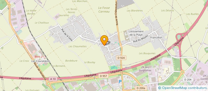 localisation de l'entreprise MONSIEUR GERARD THIBAULT  VILLEBAROU