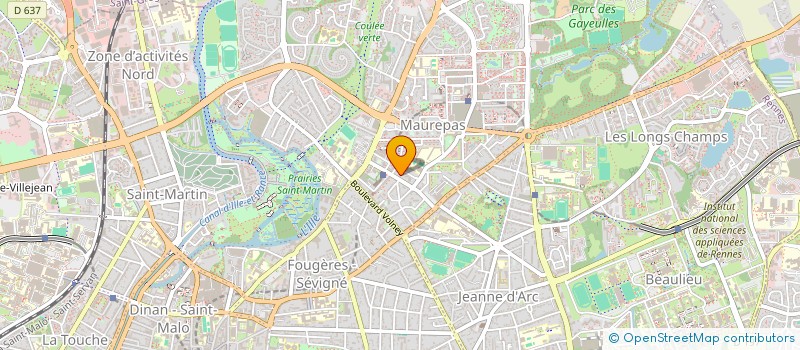 localisation de l'entreprise MONSIEUR GERARD THIBAULT  RENNES