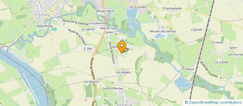 localisation de l'entreprise MONSIEUR GERARD THOMASSON  SAINT-DIDIER-SUR-CHALARONNE