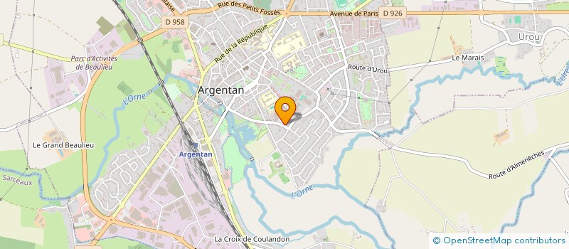 localisation de l'entreprise MONSIEUR GERARD THUAULT  ARGENTAN