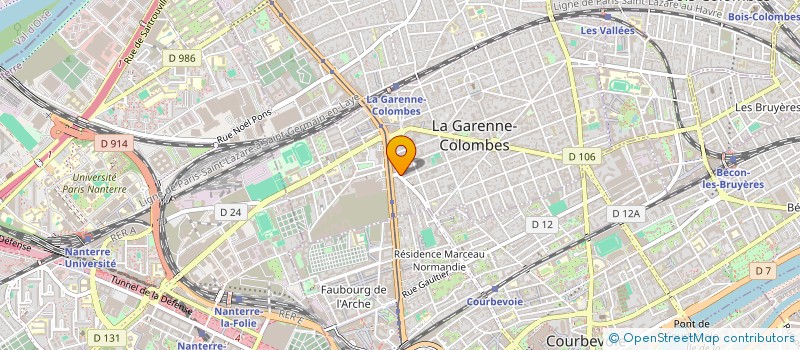 localisation de l'entreprise MONSIEUR GERARD THUILLIER à LA GARENNE-COLOMBES