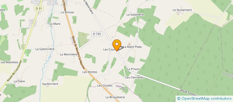 localisation de l'entreprise MONSIEUR GERARD THYSSENS à STE GAUBURGE STE COLOMBE