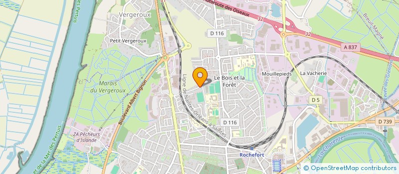 localisation de l'entreprise MONSIEUR GERARD TIBAUD  ROCHEFORT