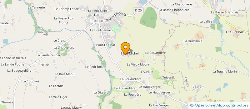 localisation de l'entreprise MONSIEUR GERARD TILLARD à LANGAN