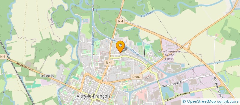 localisation de l'entreprise MONSIEUR GERARD TINDILLIERE  VITRY-LE-FRANCOIS