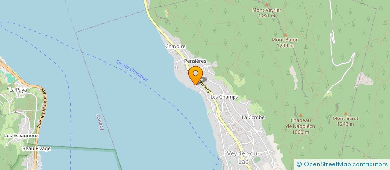 localisation de l'entreprise MONSIEUR GERARD TISSOT  VEYRIER-DU-LAC