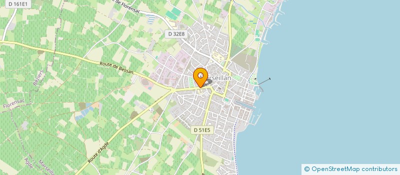 localisation de l'entreprise MONSIEUR GERARD TOBENA à MARSEILLAN