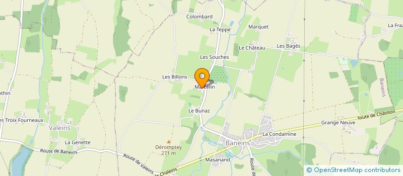 localisation de l'entreprise MONSIEUR GERARD TOLLOMBERT  BANEINS