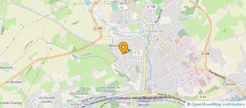 localisation de l'entreprise MONSIEUR GERARD TOURNIER  MONTVAL-SUR-LOIR