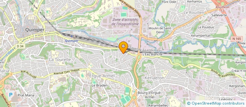 localisation de l'entreprise MONSIEUR GERARD TRAON à QUIMPER