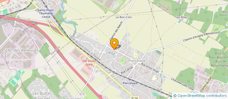 localisation de l'entreprise MONSIEUR GERARD TREHEUX  PIERRELAYE