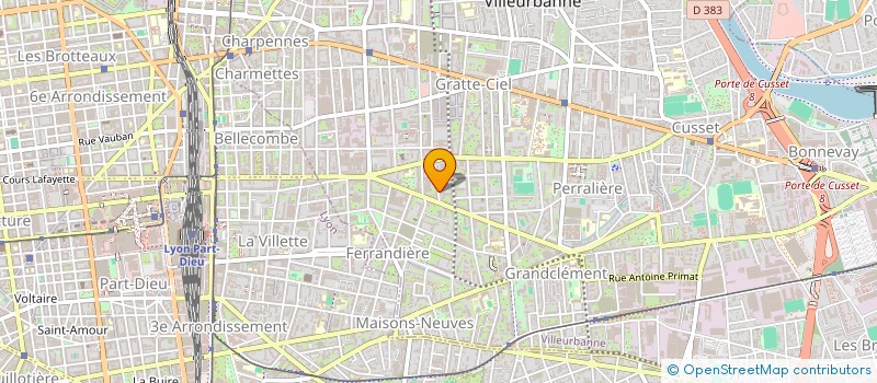 localisation de l'entreprise MONSIEUR GERARD TRILLIAT  VILLEURBANNE