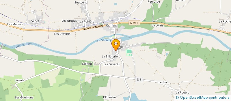 localisation de l'entreprise MONSIEUR GERARD TRINIDAD à RUFFEC