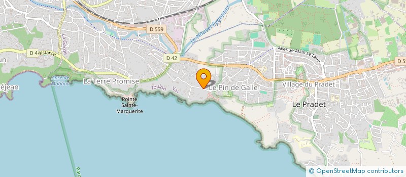 localisation de l'entreprise MONSIEUR GERARD TRON  LE PRADET