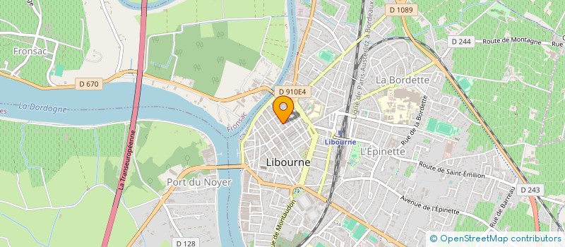 localisation de l'entreprise MONSIEUR GERARD TRONCHE  LIBOURNE