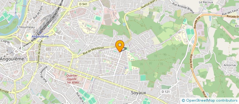 localisation de l'entreprise MONSIEUR GERARD TRUFFANDIER  SOYAUX