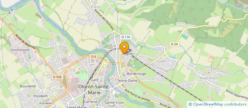 localisation de l'entreprise MONSIEUR GERARD TUQUET-BROUGE  OLORON-SAINTE-MARIE