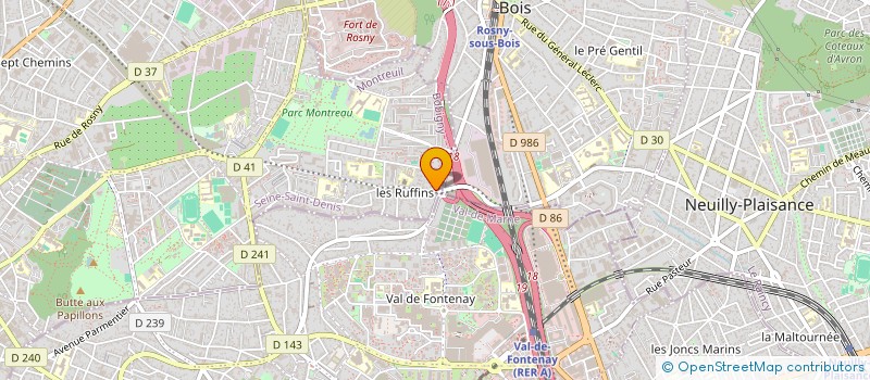 localisation de l'entreprise MONSIEUR GERARD TURBAN à MONTREUIL