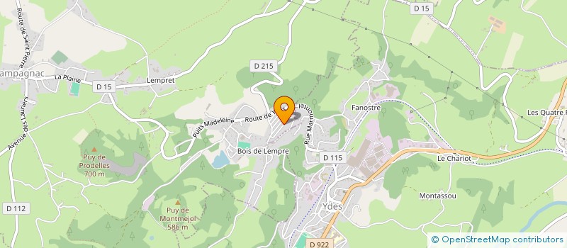 localisation de l'entreprise MONSIEUR GERARD ULMET à CHAMPAGNAC