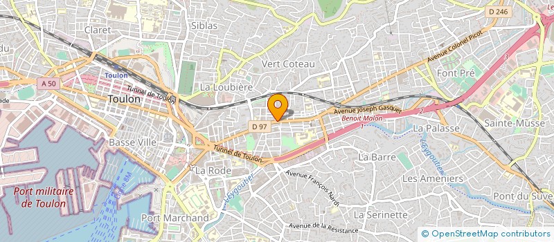 localisation de l'entreprise MONSIEUR GERARD ULYSSE  TOULON