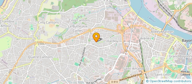 localisation de l'entreprise MONSIEUR GERARD URRUTIAA à ANGLET