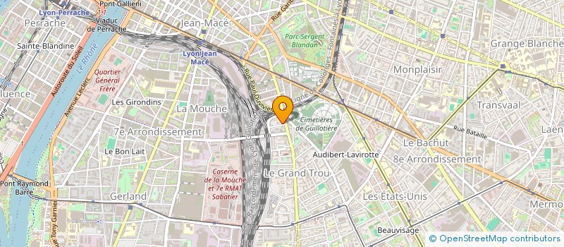 localisation de l'entreprise MONSIEUR GERARD USSEGLIO-CARLEVE à LYON