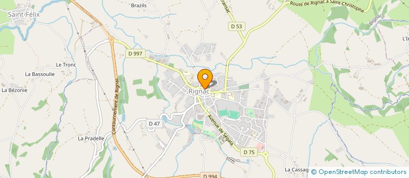 localisation de l'entreprise MONSIEUR GERARD VACQUIER à RIGNAC