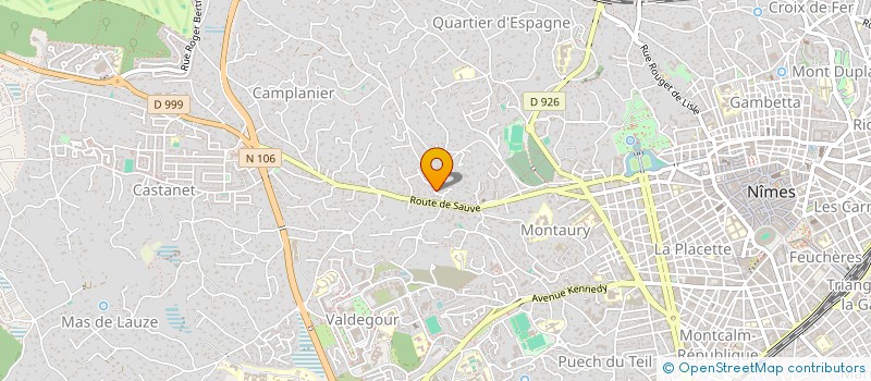localisation de l'entreprise MONSIEUR GERARD VAGUET à NIMES