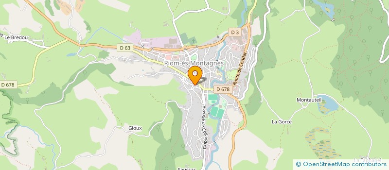 localisation de l'entreprise MONSIEUR GERARD VALARCHER à RIOM-ES-MONTAGNES