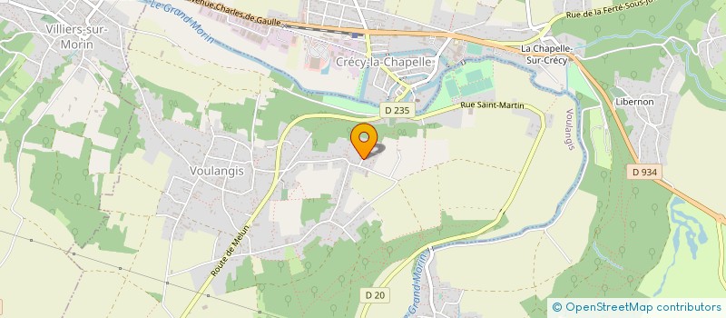 localisation de l'entreprise MONSIEUR GERARD VALLEE  VOULANGIS