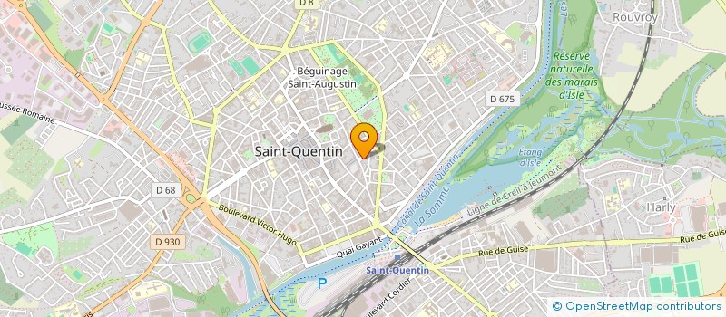localisation de l'entreprise MONSIEUR GERARD VANDERHAEGEN à SAINT-QUENTIN