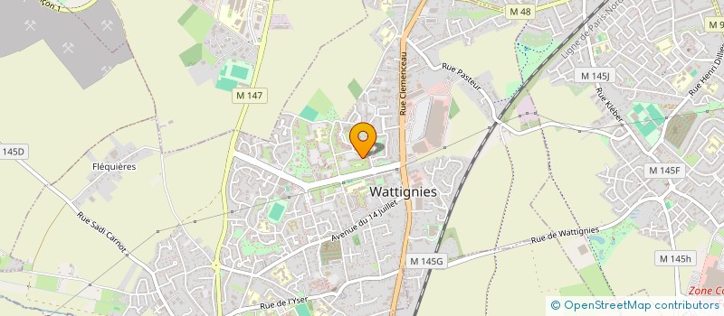 localisation de l'entreprise MONSIEUR GERARD VANDEVYVER à WATTIGNIES