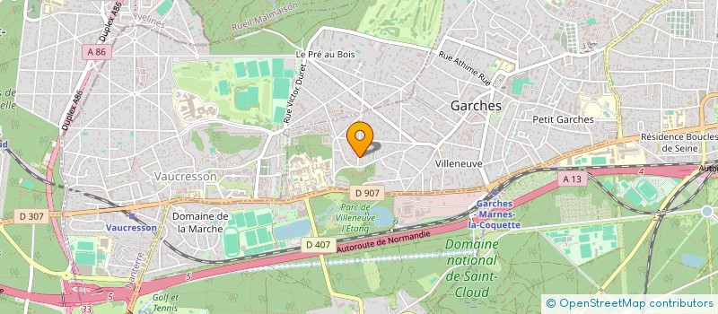 localisation de l'entreprise MONSIEUR GERARD VANKEMMEL à GARCHES