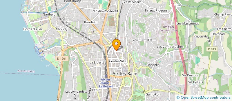localisation de l'entreprise MONSIEUR GERARD VAQUAISE à AIX-LES-BAINS