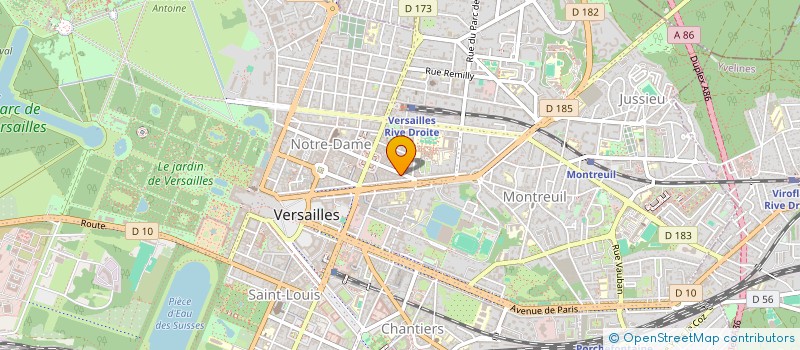 localisation de l'entreprise MONSIEUR GERARD VAUGEOIS à VERSAILLES