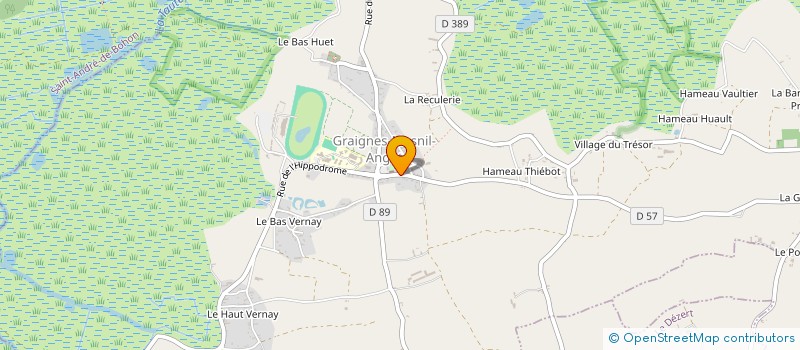 localisation de l'entreprise MONSIEUR GERARD VAULTIER  GRAIGNES-MESNIL-ANGOT