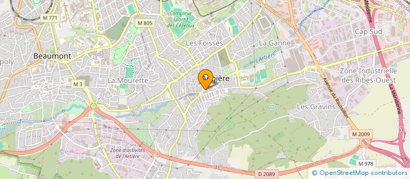 localisation de l'entreprise MONSIEUR GERARD VAUR  AUBIERE