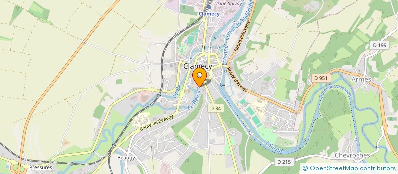 localisation de l'entreprise MONSIEUR GERARD VAUTHIER à CLAMECY