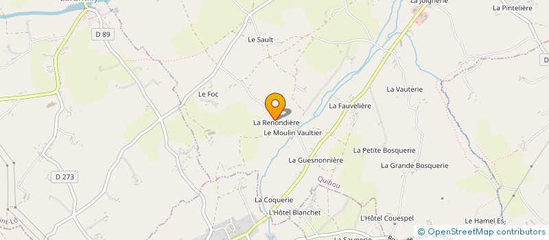 localisation de l'entreprise MONSIEUR GERARD VAUTIER  QUIBOU