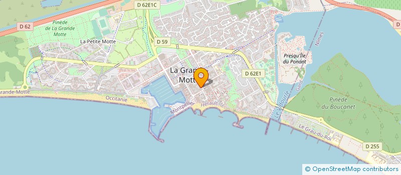 localisation de l'entreprise MONSIEUR GERARD VENON  LA GRANDE-MOTTE