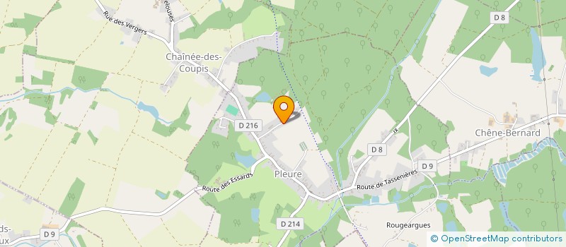 localisation de l'entreprise MONSIEUR GERARD VENTARD  PLEURE