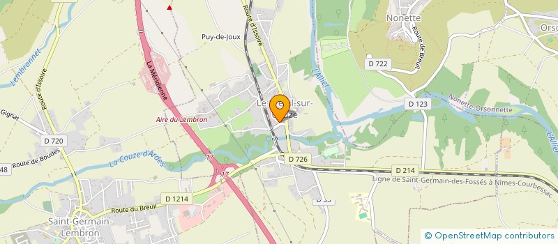 localisation de l'entreprise MONSIEUR GERARD VERCHERE  LE BREUIL-SUR-COUZE